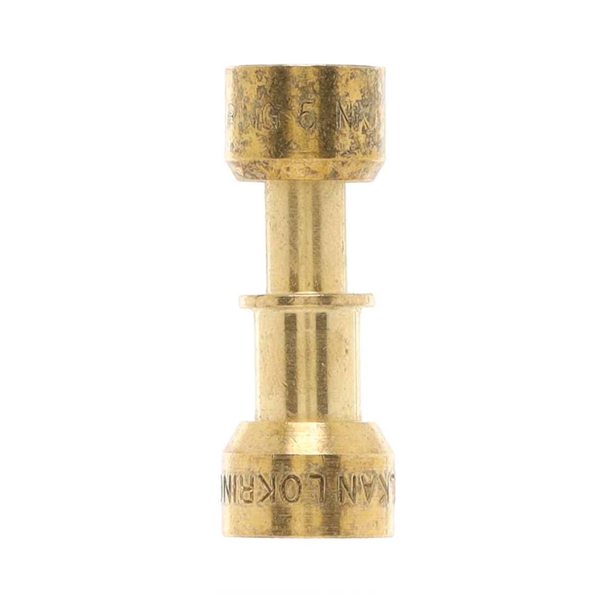 L13000638 - Genuine OEM Vulkan Lokring Refrigerator Lokring Tube Straight Brass Reducing Connector, 7/5 NR Ms 00